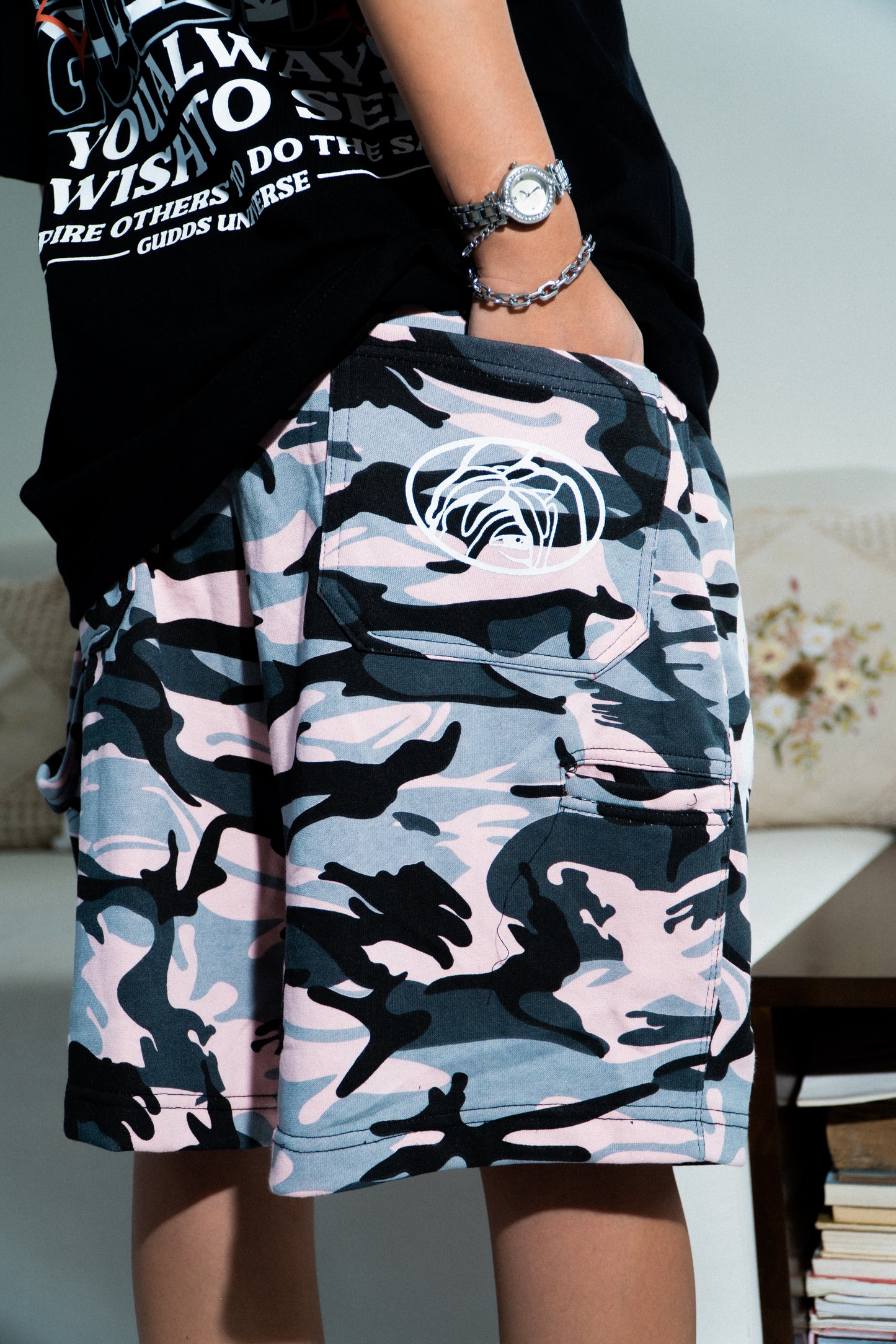GUDDS UNIVERSE - “CAMO” CARPENTER SWEATJORTS