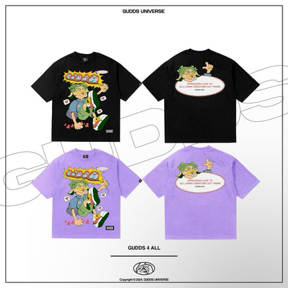 GUDDS UNIVERSE "GUDDS FOR ALL" GRAPHIC TEE