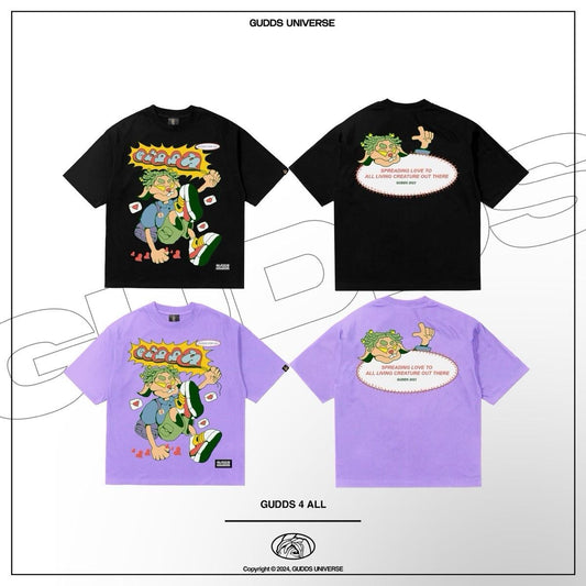 GUDDS UNIVERSE "GUDDS FOR ALL" GRAPHIC TEE