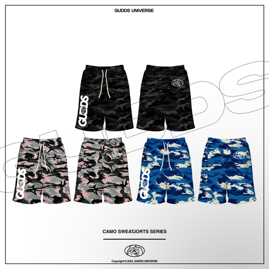 GUDDS UNIVERSE - “CAMO” CARPENTER SWEATJORTS