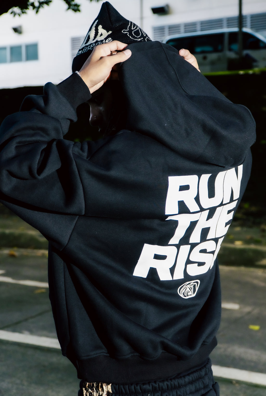 “LEOPARD 2 TONE” HYBRID HOODIE