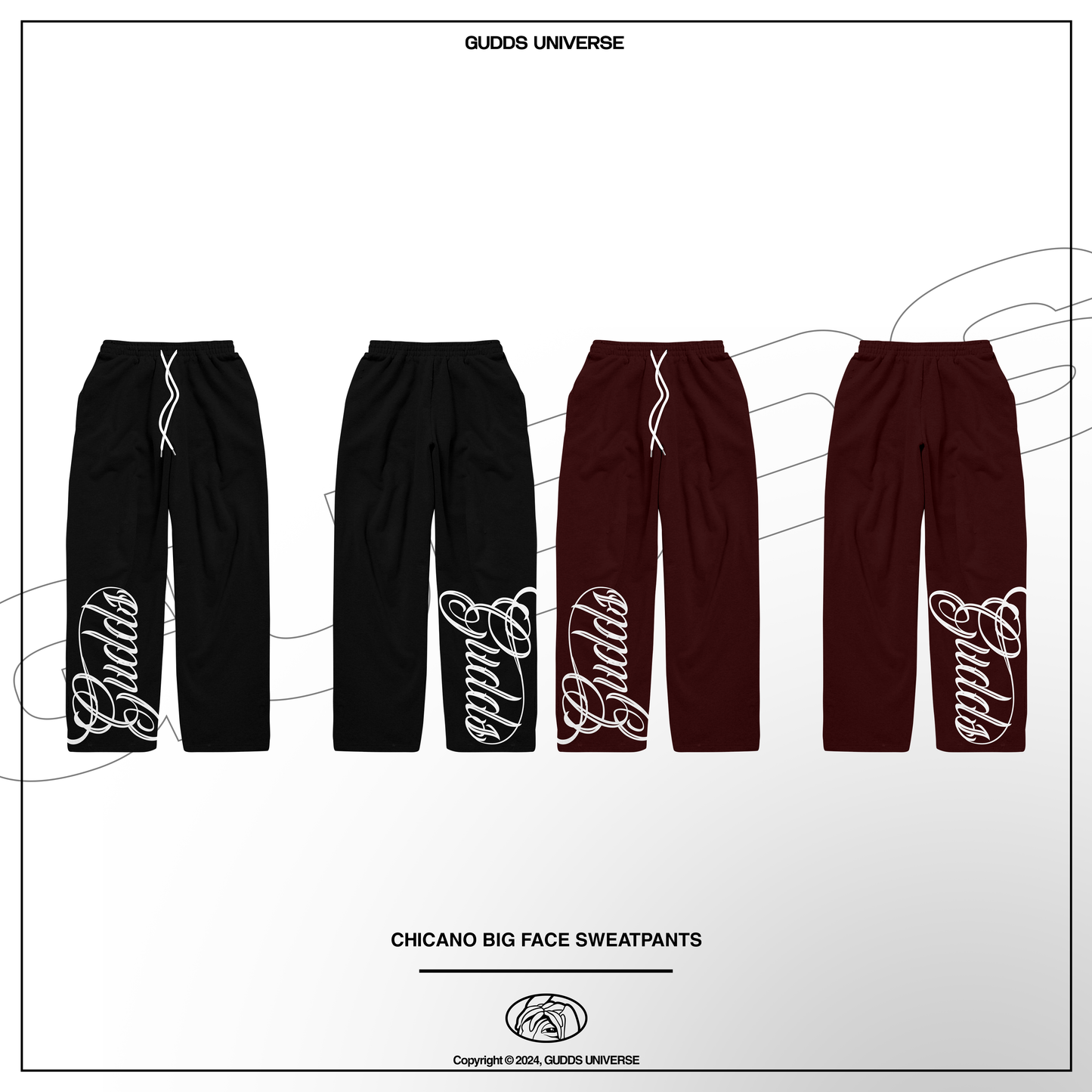 GUDDS UNIVERSE - "CHICANO BIG FACE" SWEATPANTS