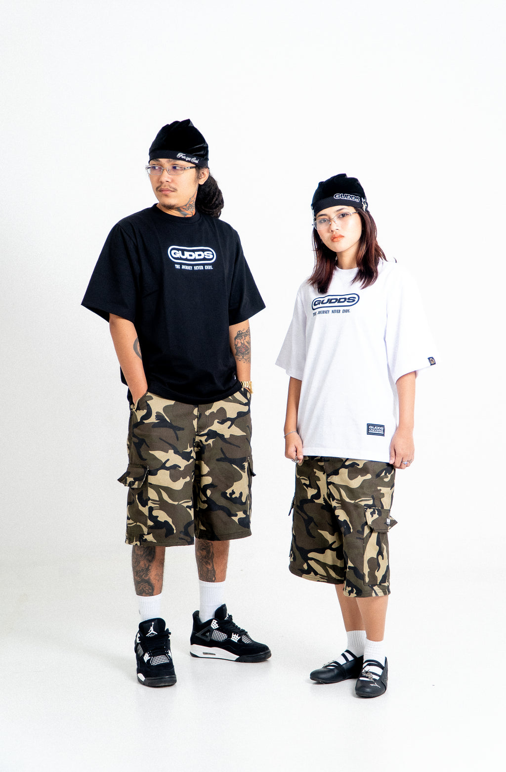 “EMBRO SCRIPT” 6 POCKET JORTS