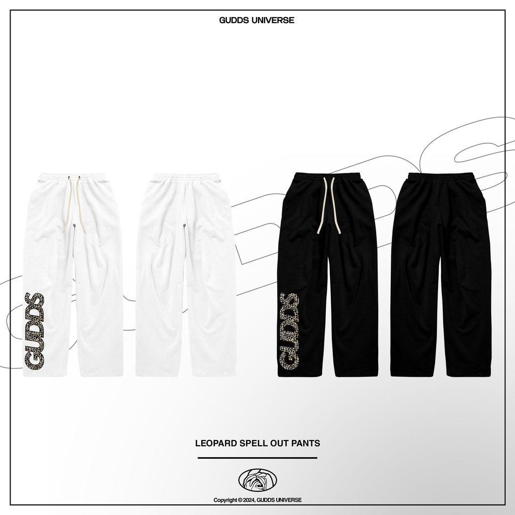 “SPELL OUT” BAGGY SWEATPANTS