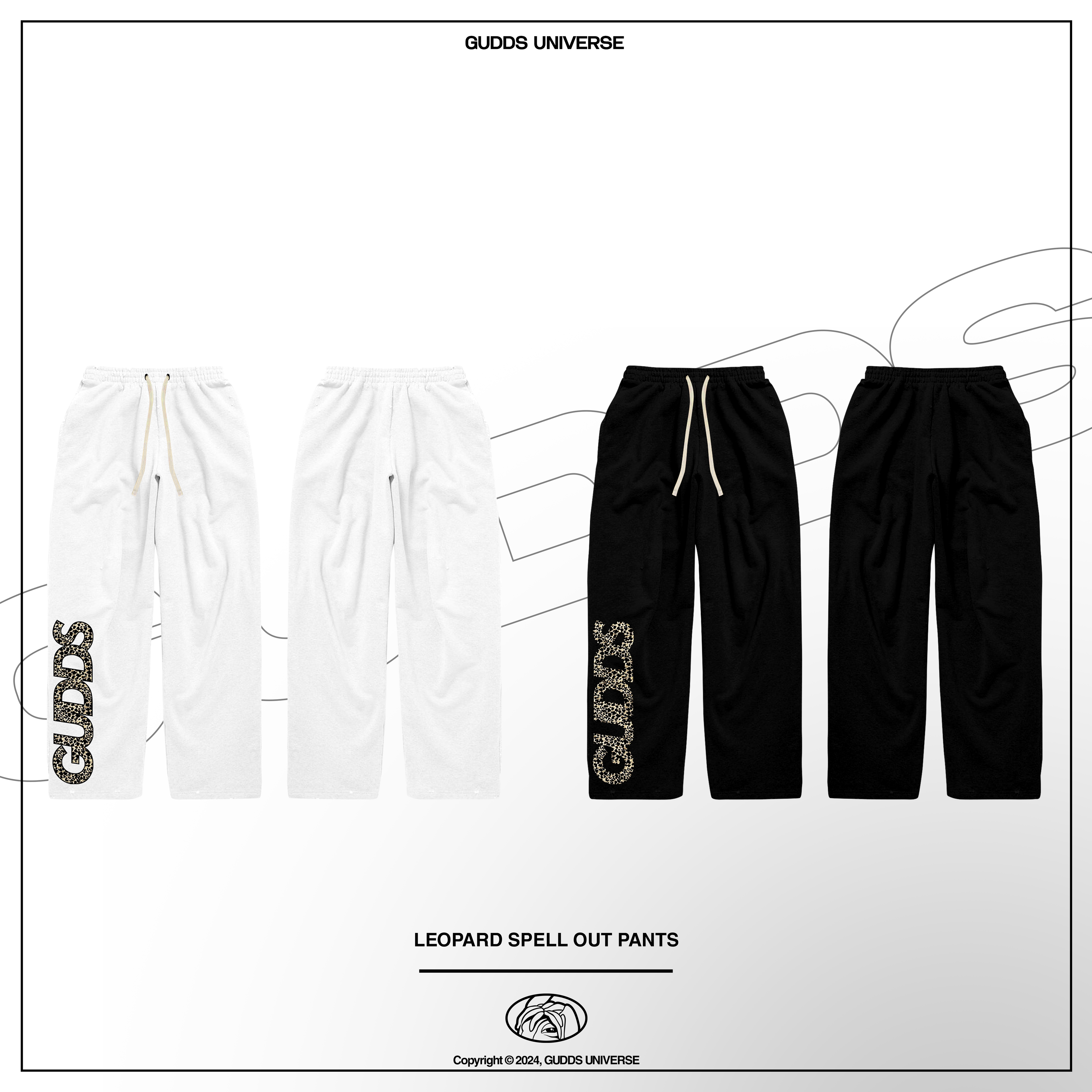 “SPELL OUT” BAGGY SWEATPANTS