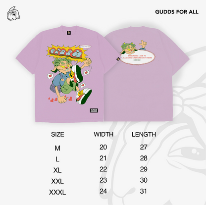 GUDDS UNIVERSE "GUDDS FOR ALL" GRAPHIC TEE