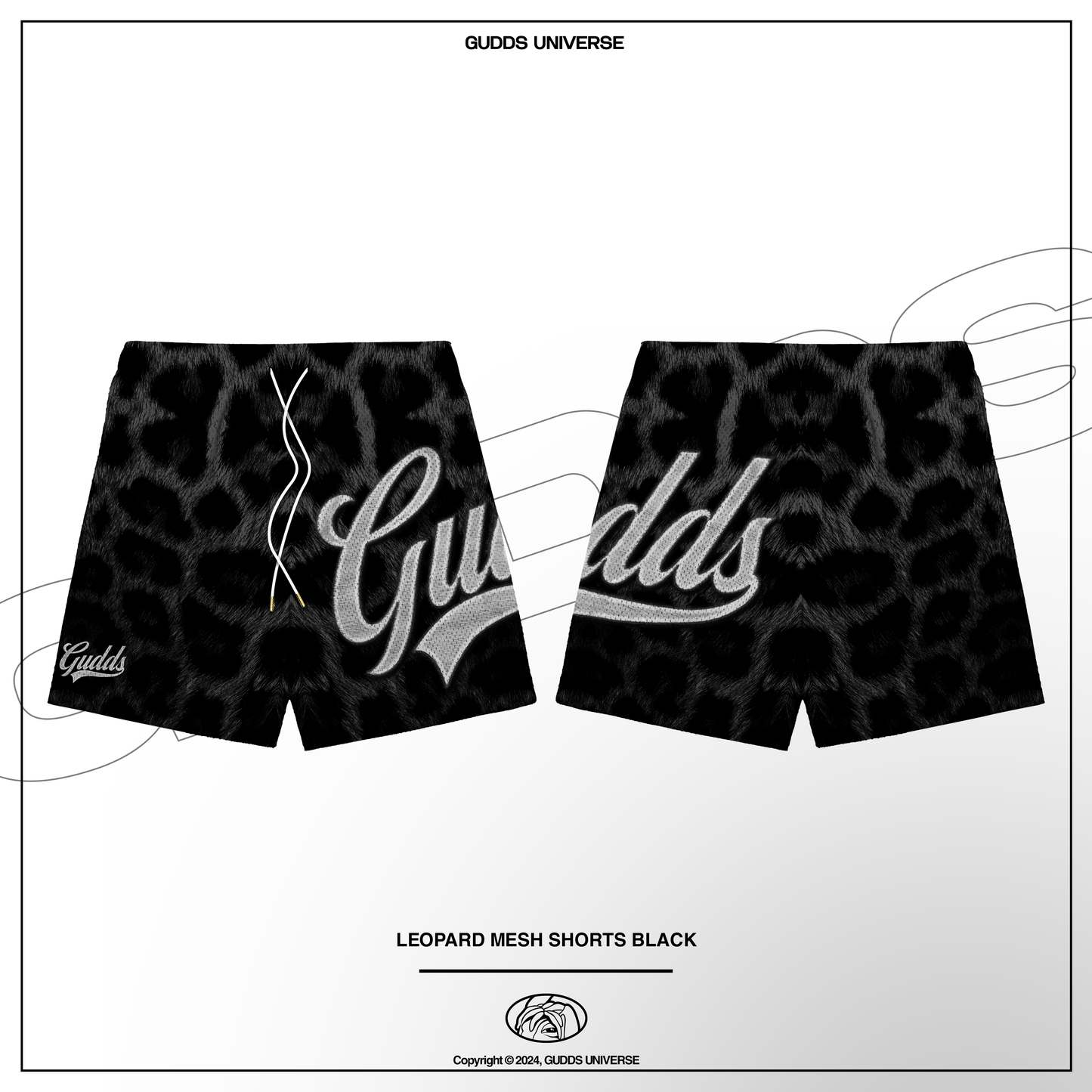 GUDDS UNIVERSE - “LEOPARD” MESH SHORTS