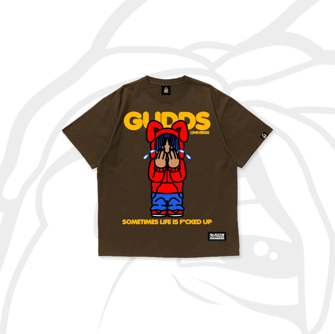 GUDDS UNIVERSE - “SLIFU” GRAPHIC TEE (BROWN)