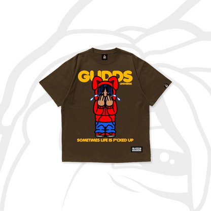 GUDDS UNIVERSE - “SLIFU” GRAPHIC TEE (BROWN)