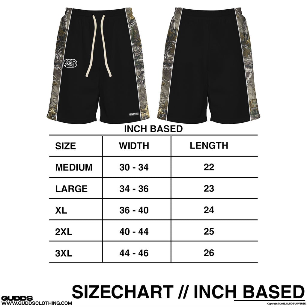 “SIDEZ CAMO CAPSULE” SWEATSHORTS