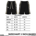 “SIDEZ CAMO CAPSULE” SWEATSHORTS
