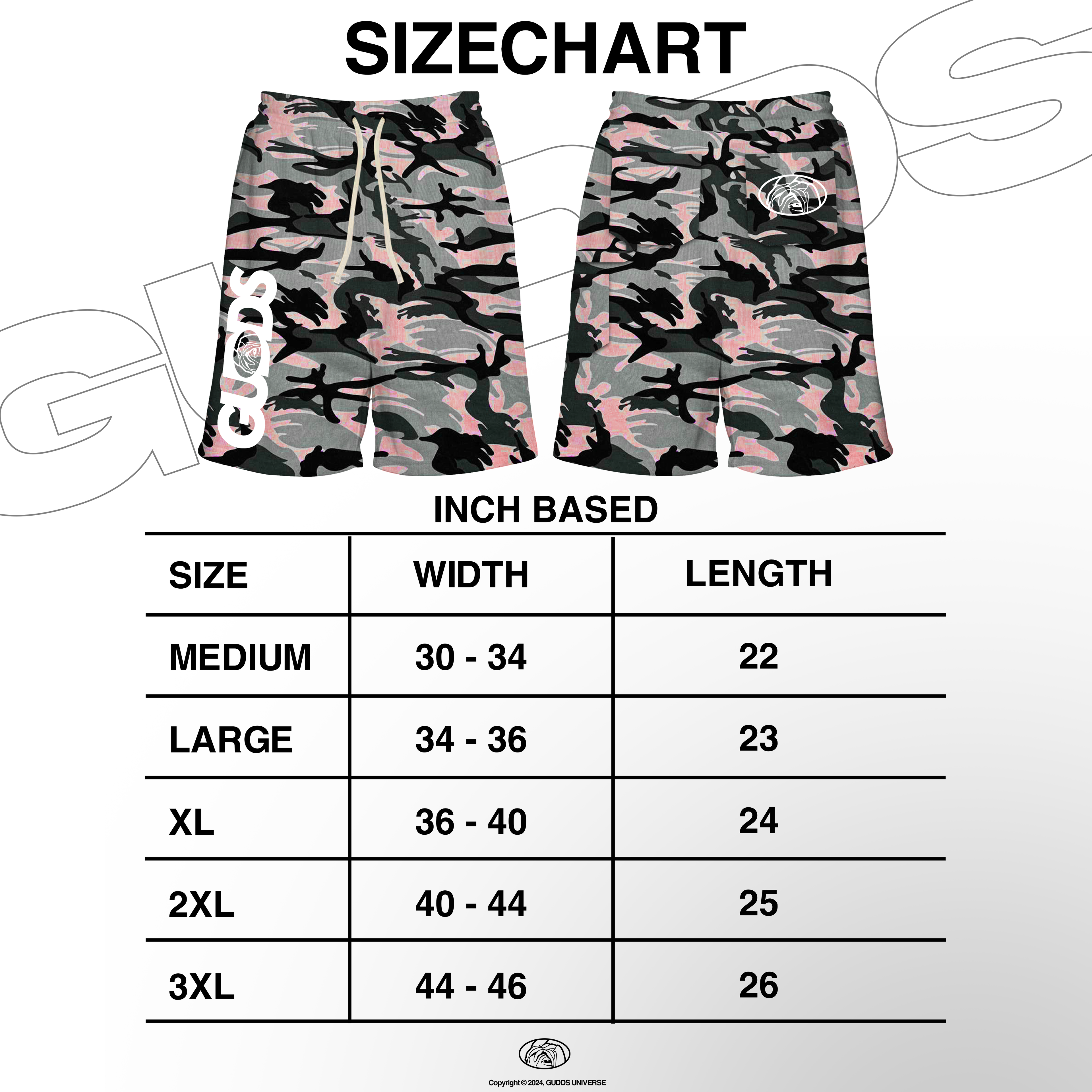 “CAMO” CARPENTER SWEATJORTS