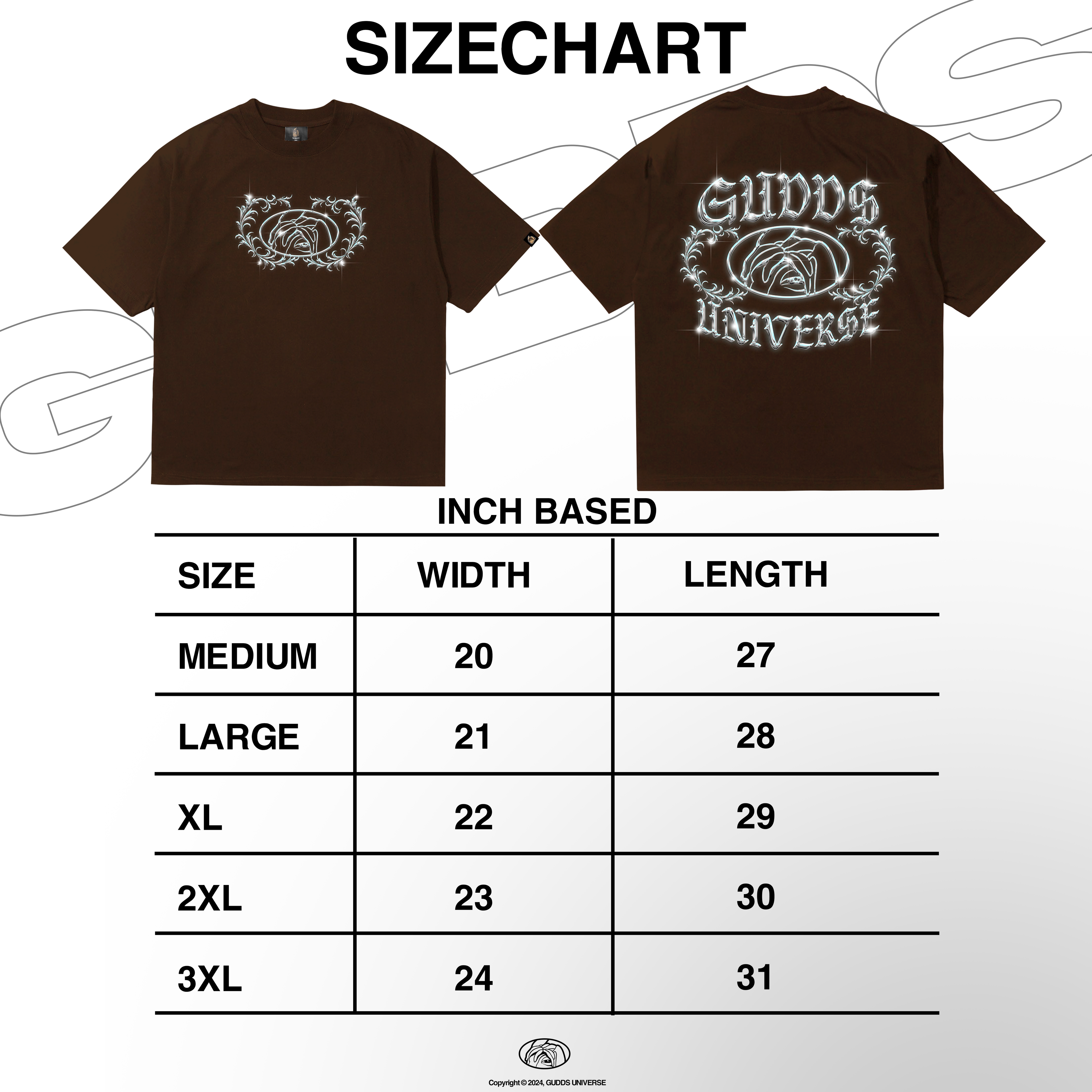 GUDDS UNIVERSE - "SILVER SPARKS" - GRAPHIC TEE