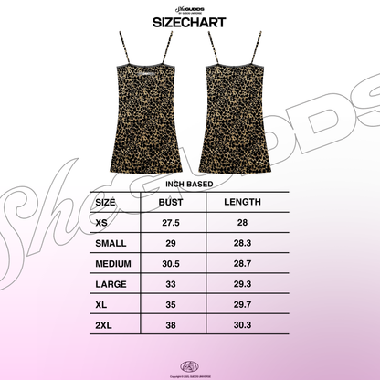 SheGUDDS - “SPAGHETTI” LEOPARD DRESS