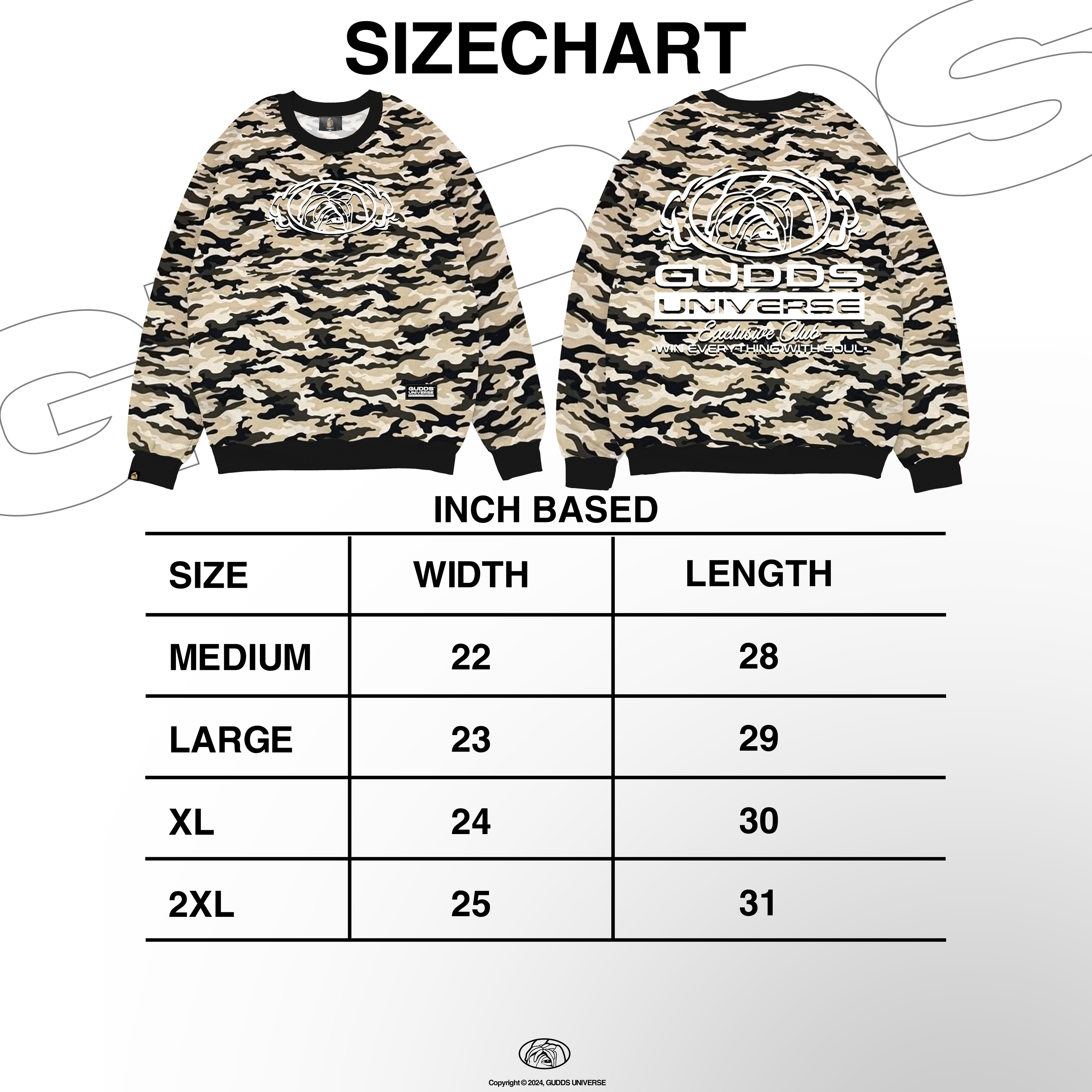 GUDDS - "BLACK KHAKI CAMO" EXCLUSIVE