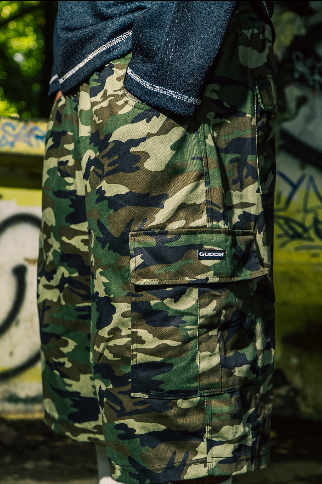“CAMOU CARGO” SHORTS BAGGY FIT