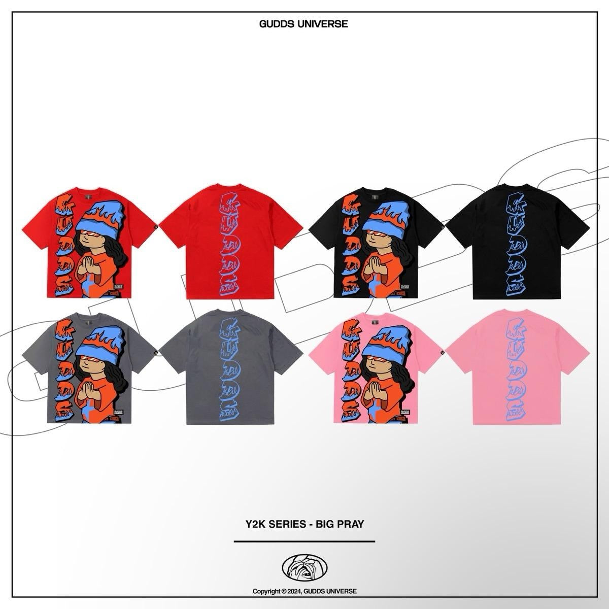 “Y2K SERIES" BIG PRAY GRAPHIC TEE