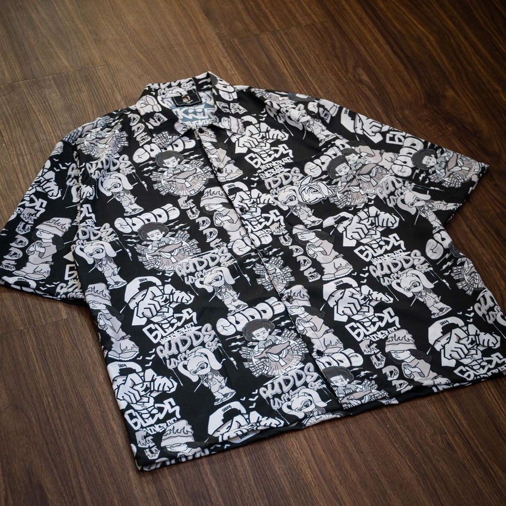 GUDDS UNIVERSE - "BUTTONDOWN" - AOP POLO