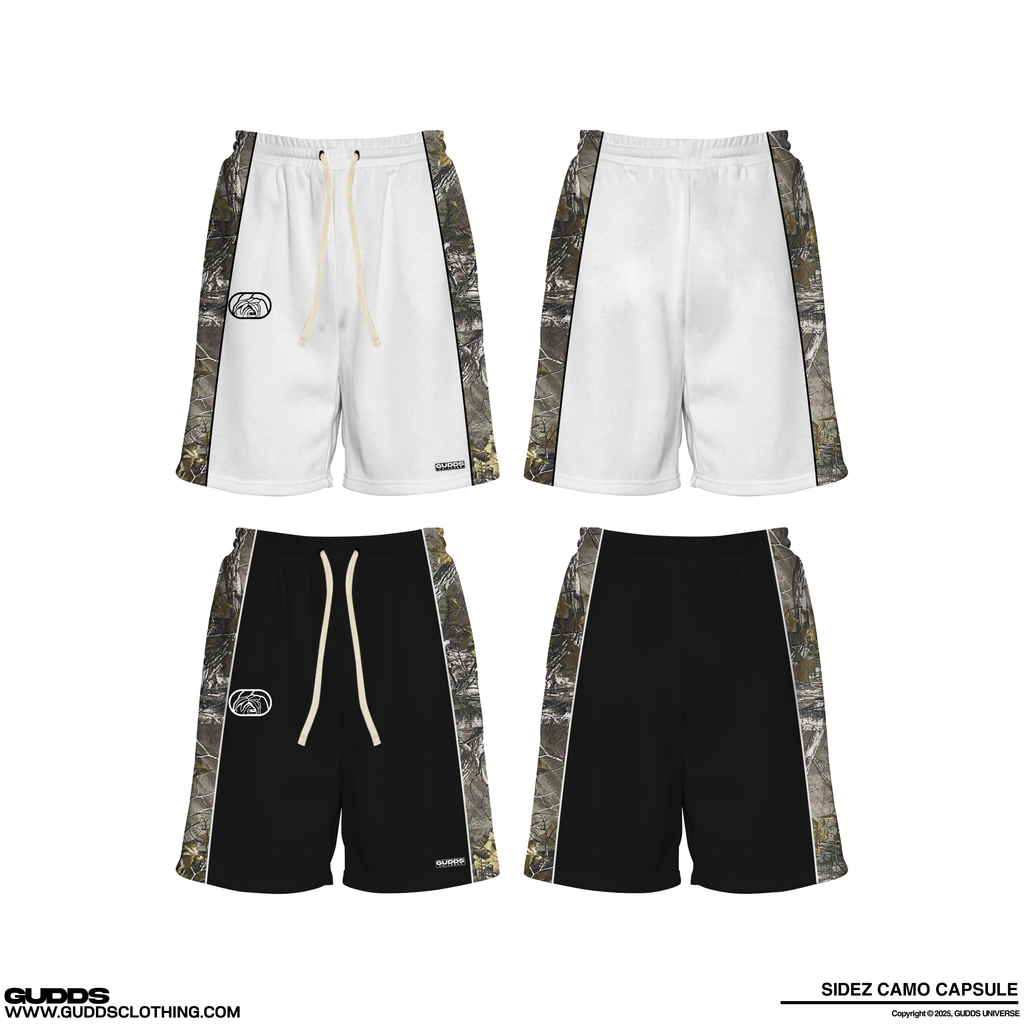 “SIDEZ CAMO CAPSULE” SWEATSHORTS