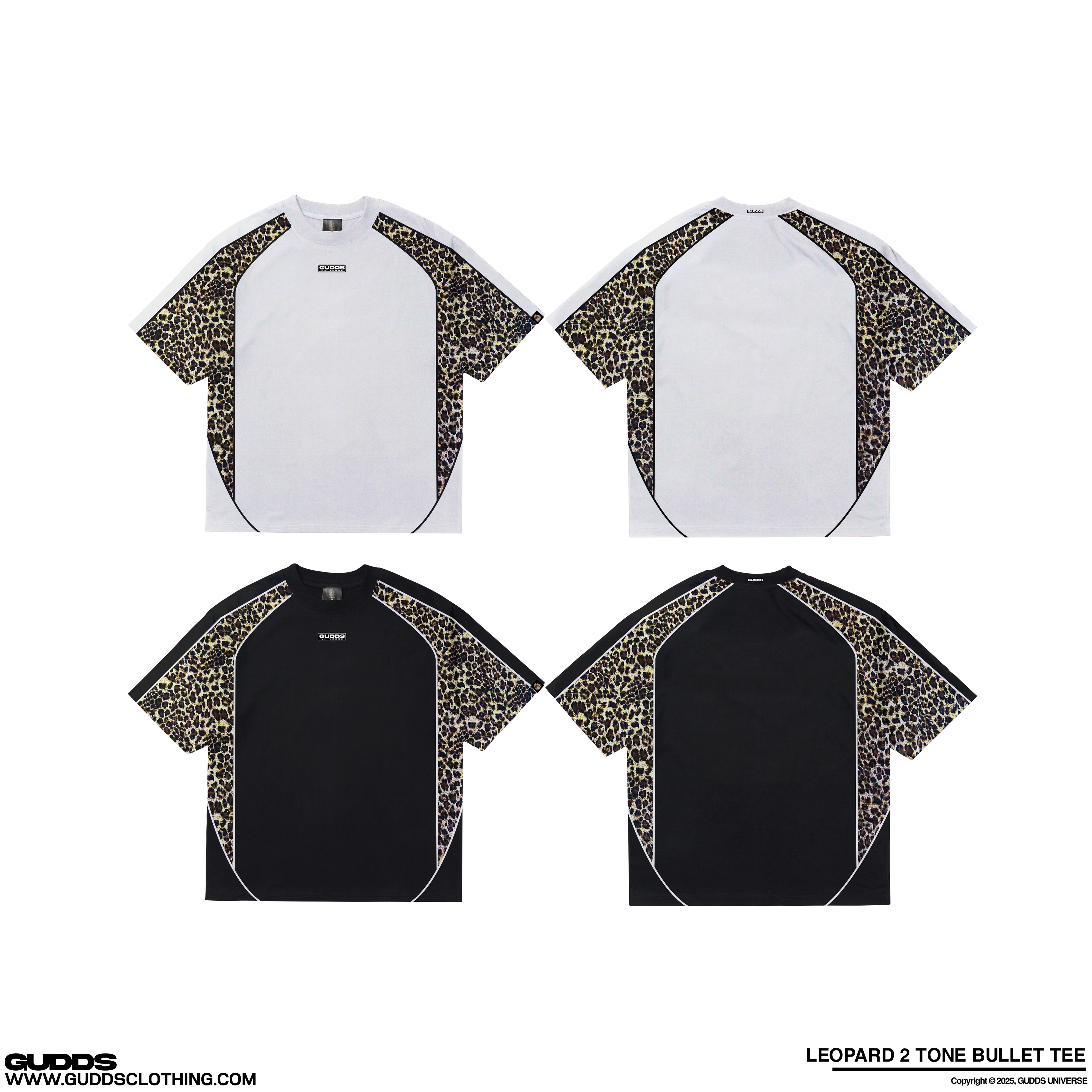 “LEOPARD 2 TONE” BULLET TEE