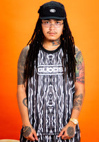 “COOGI” FULL MESH JERSEY TOP