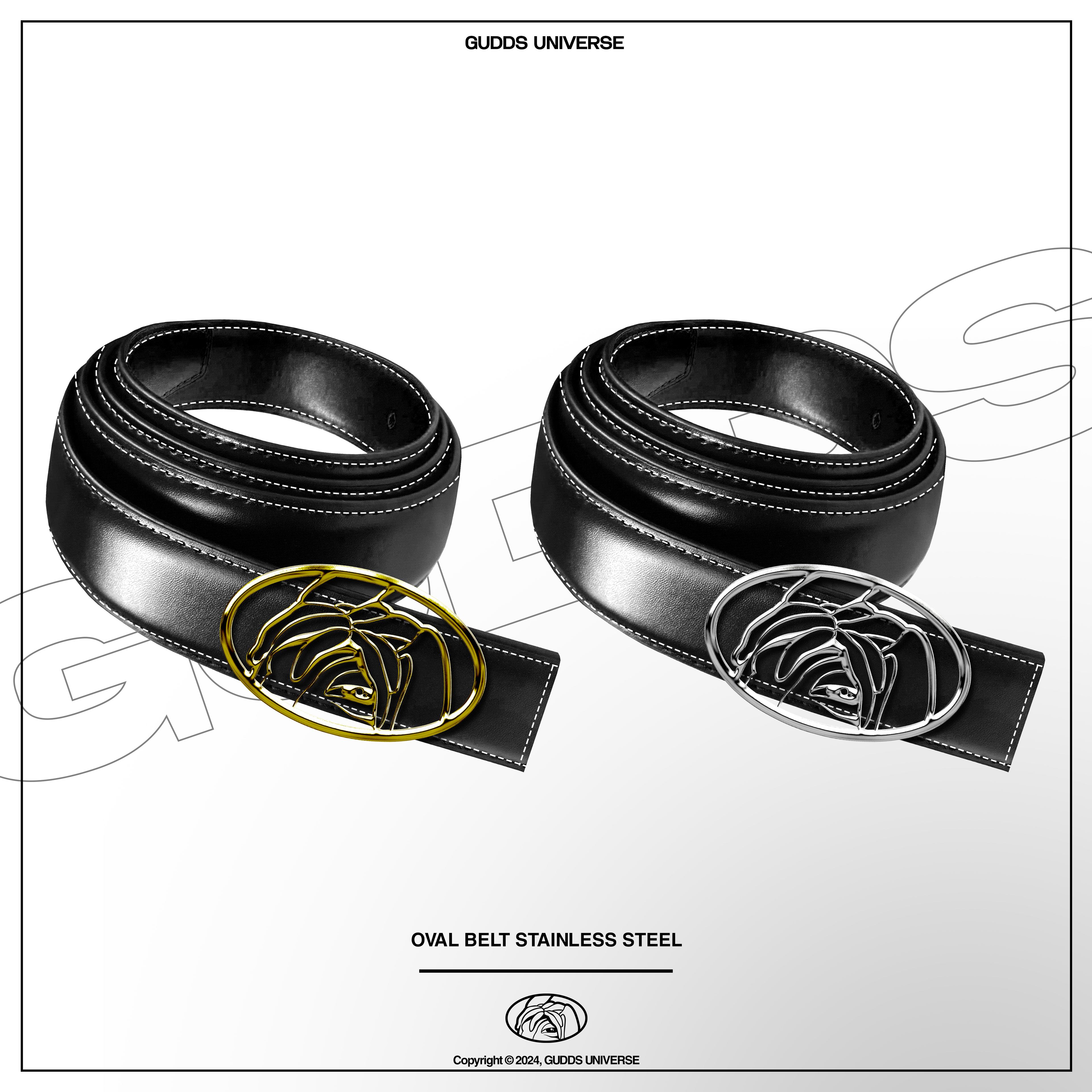 GUDDS - "OVAL BELT STAINLESS STEEL" BELT (LIMITED EDITION)