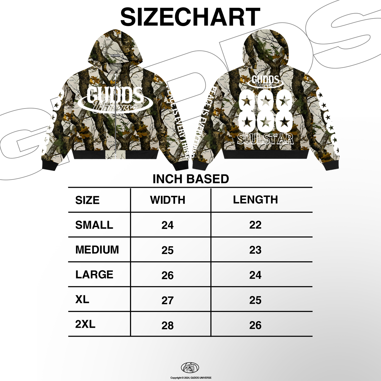 GUDDS UNIVERSE - “REAL TREE VANILLA” HOODIE