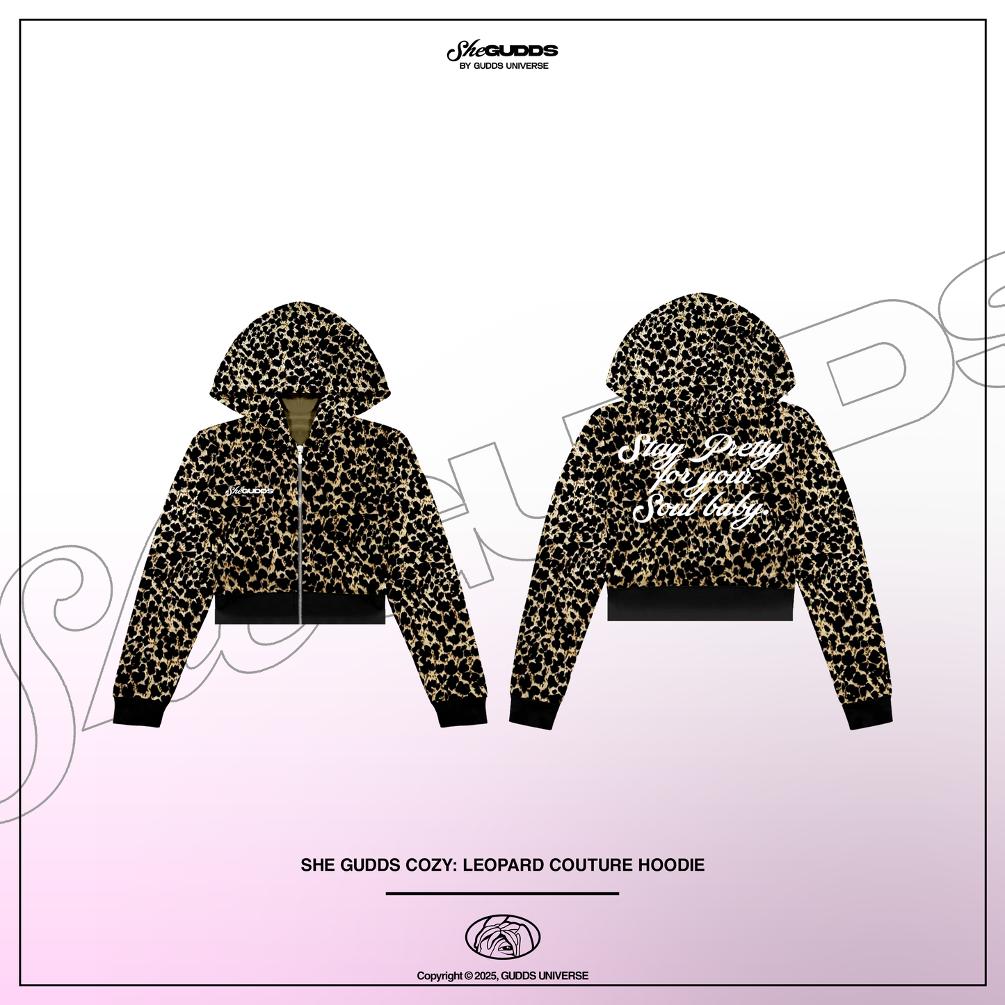 SheGUDDS - “COZY” LEOPARD COUTURE HODDIE