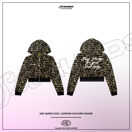 SheGUDDS - “COZY” LEOPARD COUTURE HODDIE