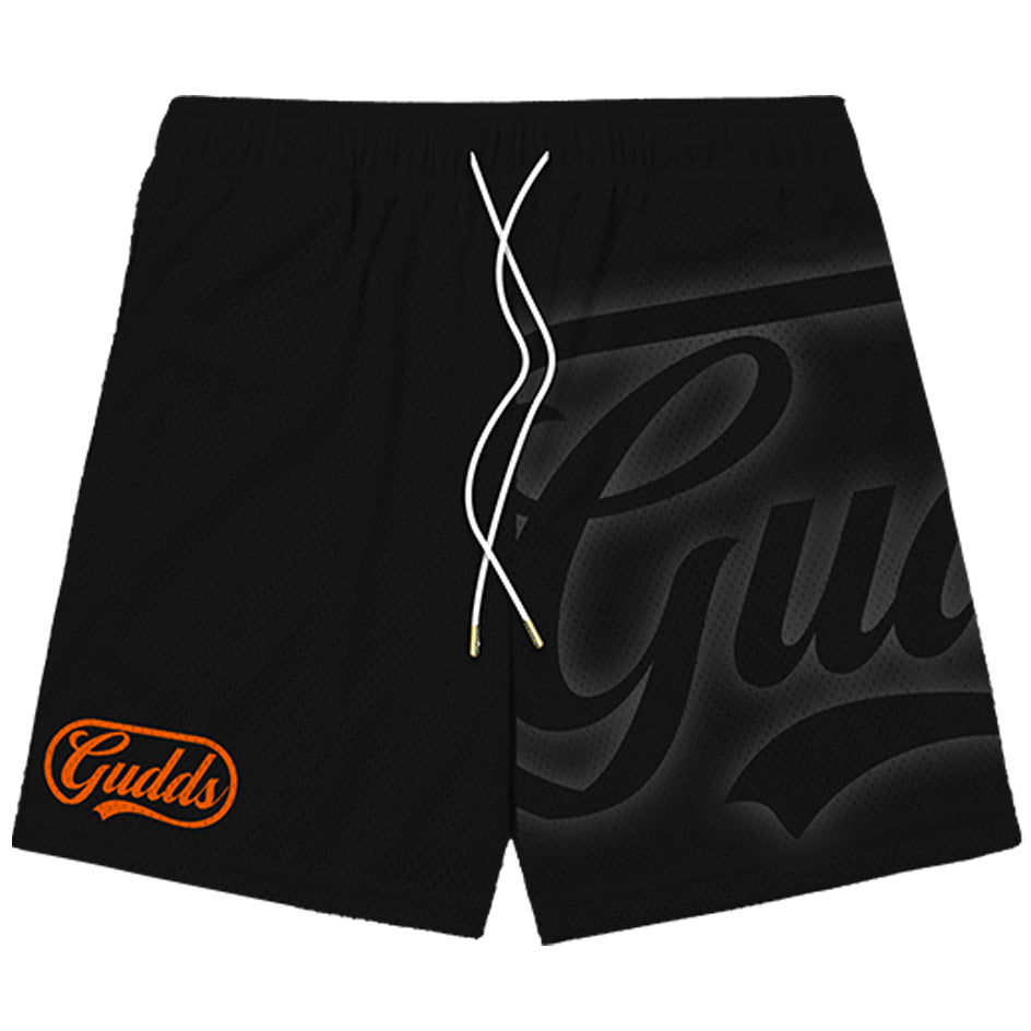 "SCRIPT CAPSULE" MESH SHORTS