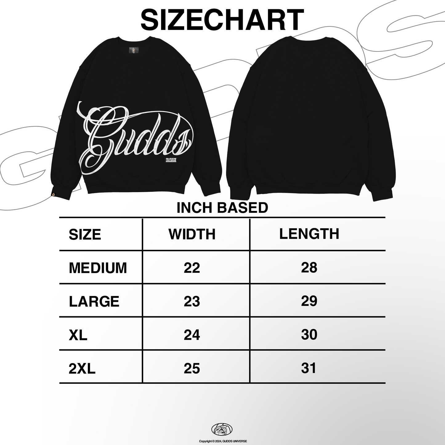 GUDDS UNIVERSE - "CHICANO BIG FACE" CREWNECK