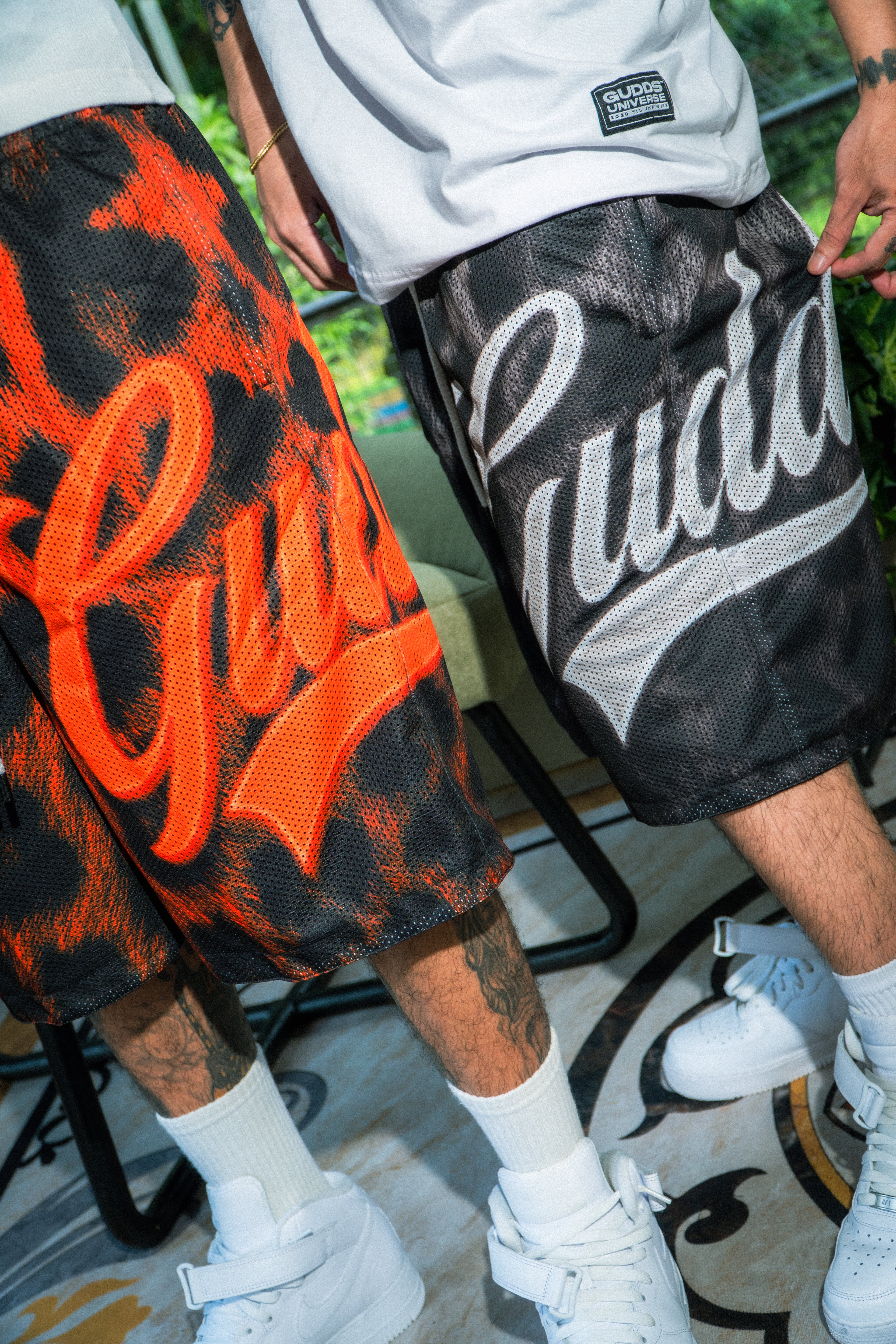 “LEOPARD” MESH SHORTS