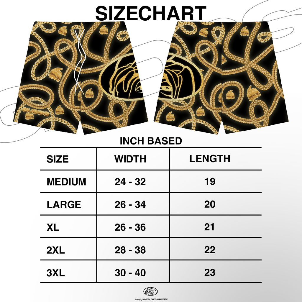 “888 KARAT” MESH SHORT