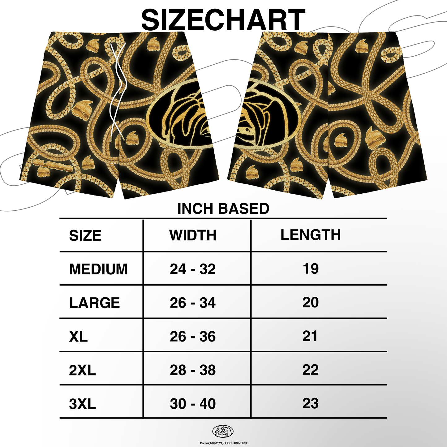 GUDDS UNIVERSE - “888 KARAT” MESH SHORT