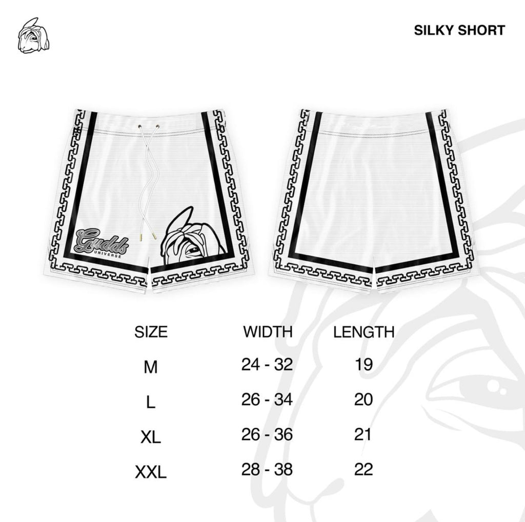 GUDDS "BNW CHAIN" SILKY SHORT