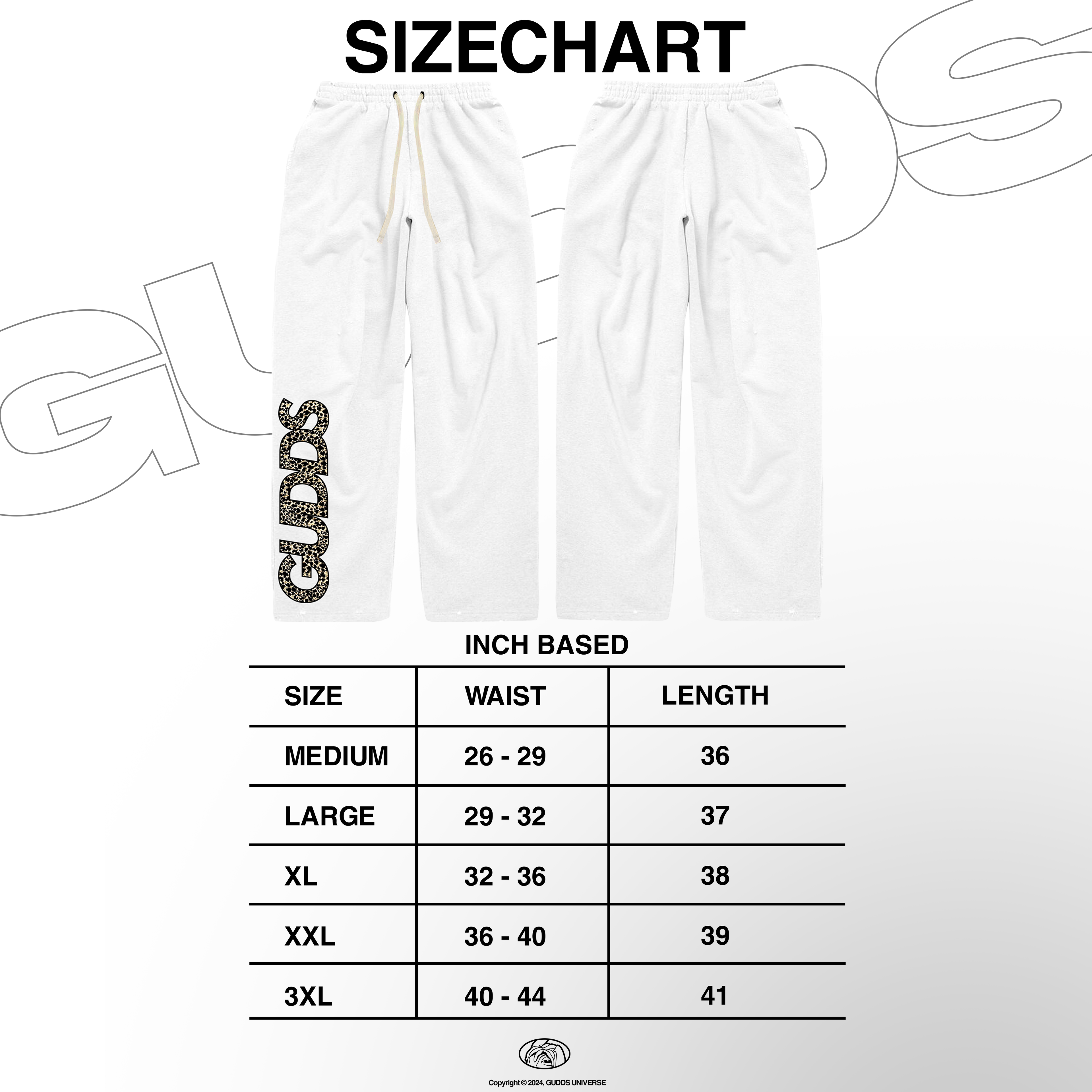 “SPELL OUT” BAGGY SWEATPANTS