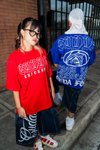 GUDDS UNIVERSE - "NEVA FOLD" BIG BACK PRINT TEE!