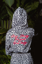 SheGUDDS “COZY” BLACK LEOPARD COUTURE  HOODIE