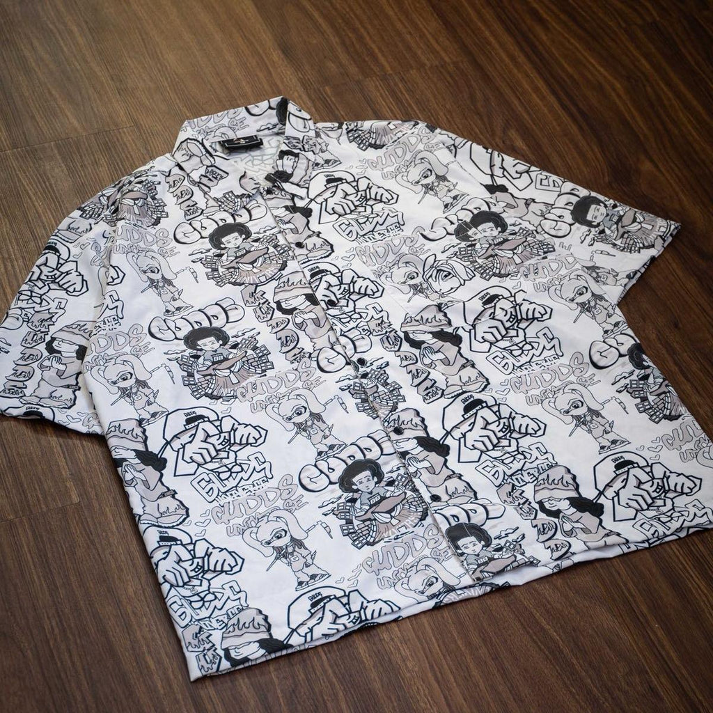 GUDDS UNIVERSE - "BUTTONDOWN" - AOP POLO