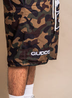 “CAMOU” DESIGN MESH SHORTS