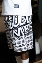 “OVAL SCRIPT” MESH SHORT