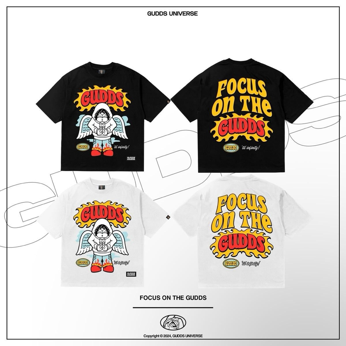 GUDDS UNIVERSE "FOCUS ON THE GUDDS" TSHIRT