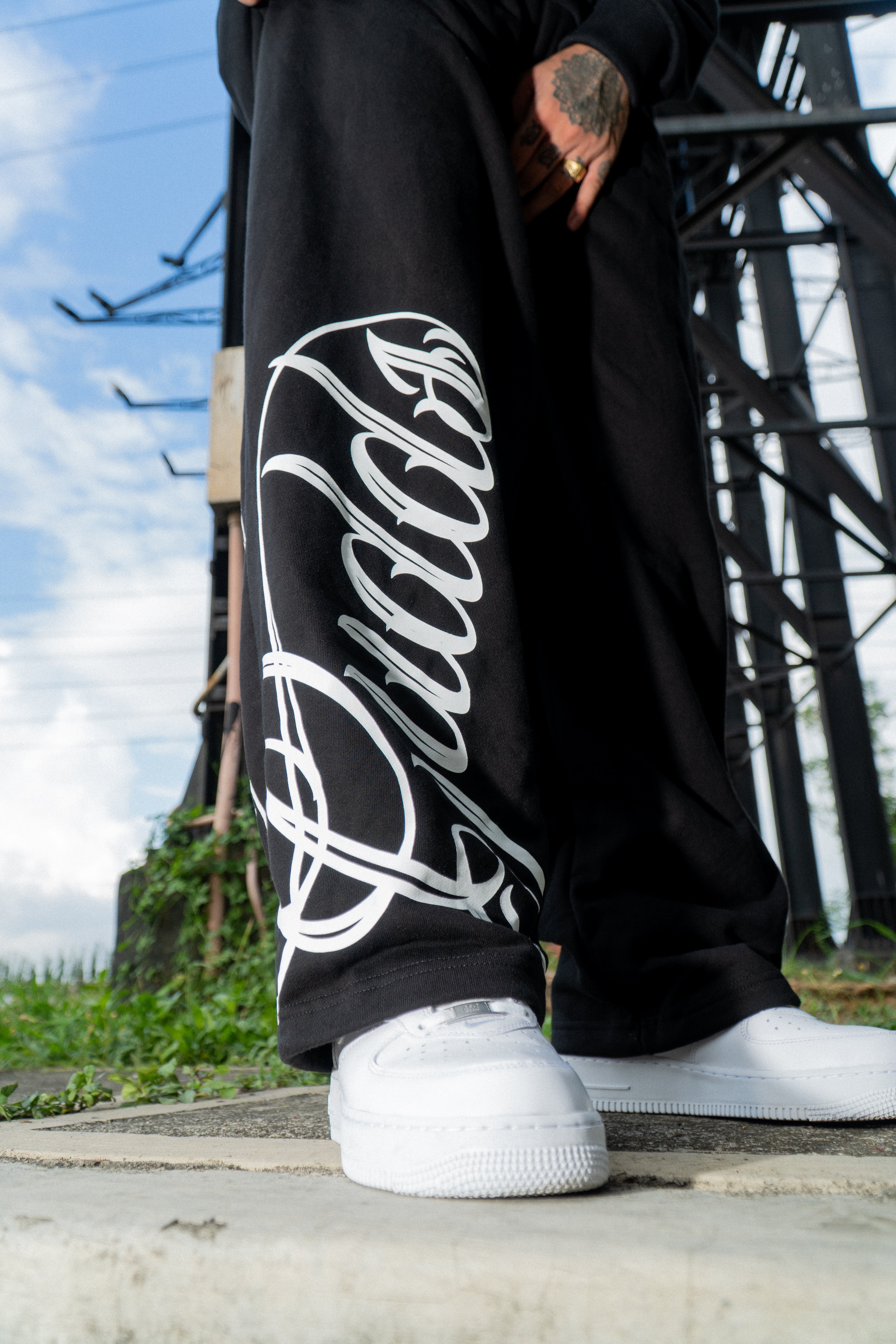 【BLACK】SWEAT CHICANO PANTS CHICANO PANTS. #NineMicrophones #preorder @masuo1012 @heianjiyusuke