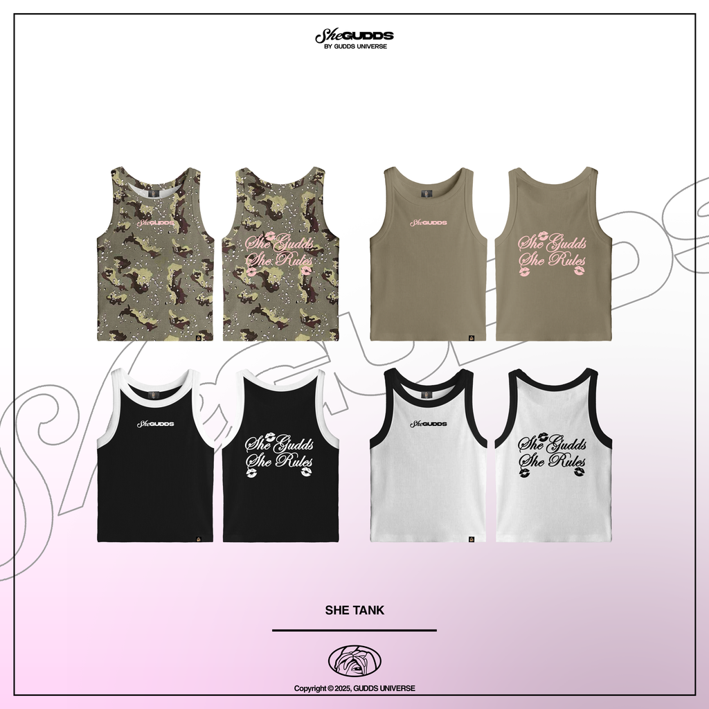 SheGUDDS - “SHE” TANK TOPS BY GUDDS UNIVERSE