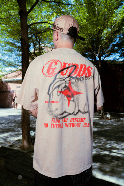 GUDDS - "FADE AND RESTART" ACID WASH TEE