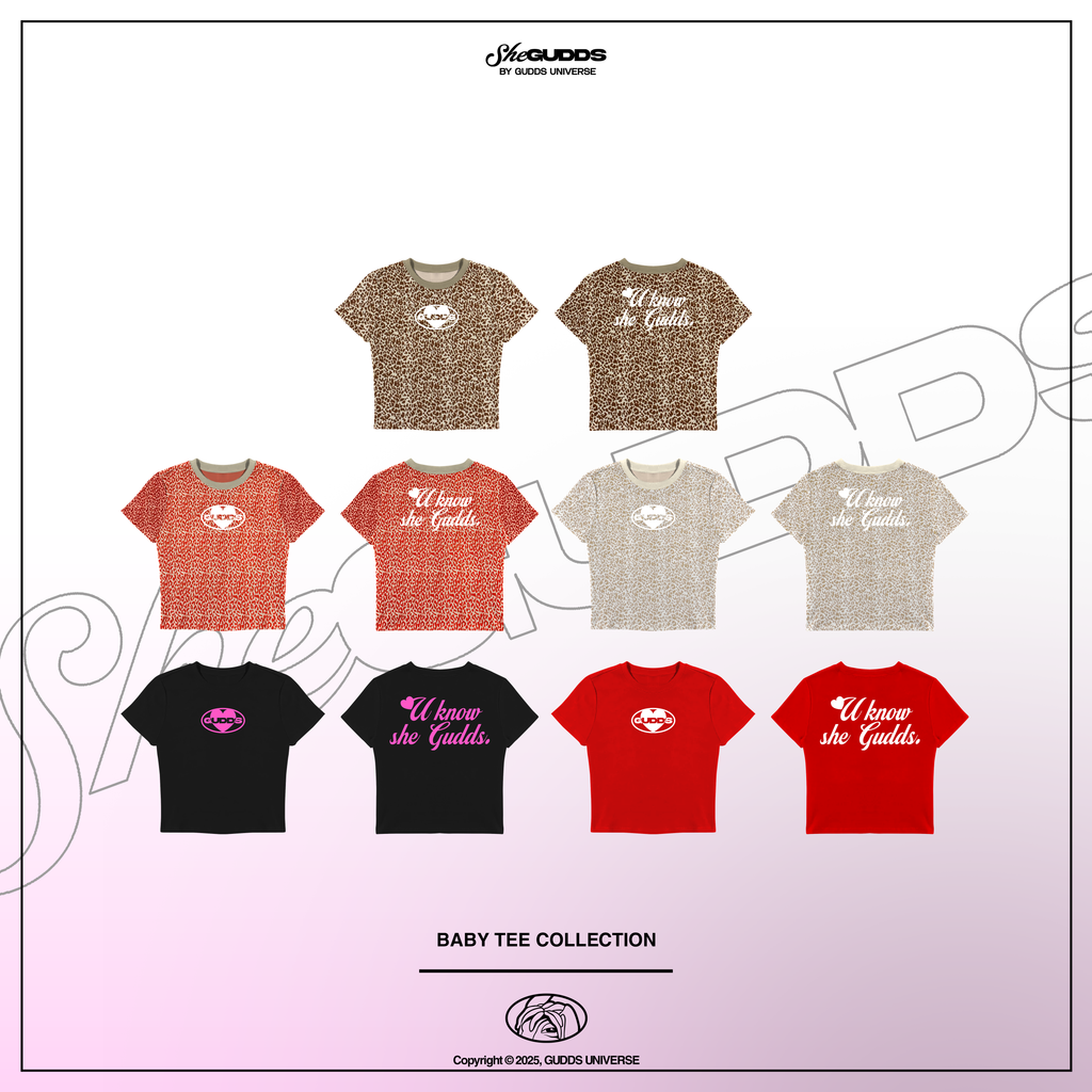SheGUDDS  -  CROP “BABY TEE”  COLLECTION