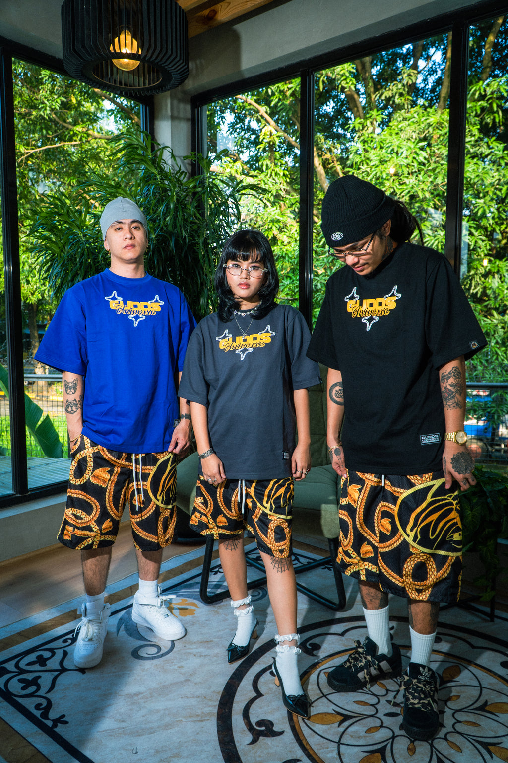 “888 KARAT” MESH SHORT