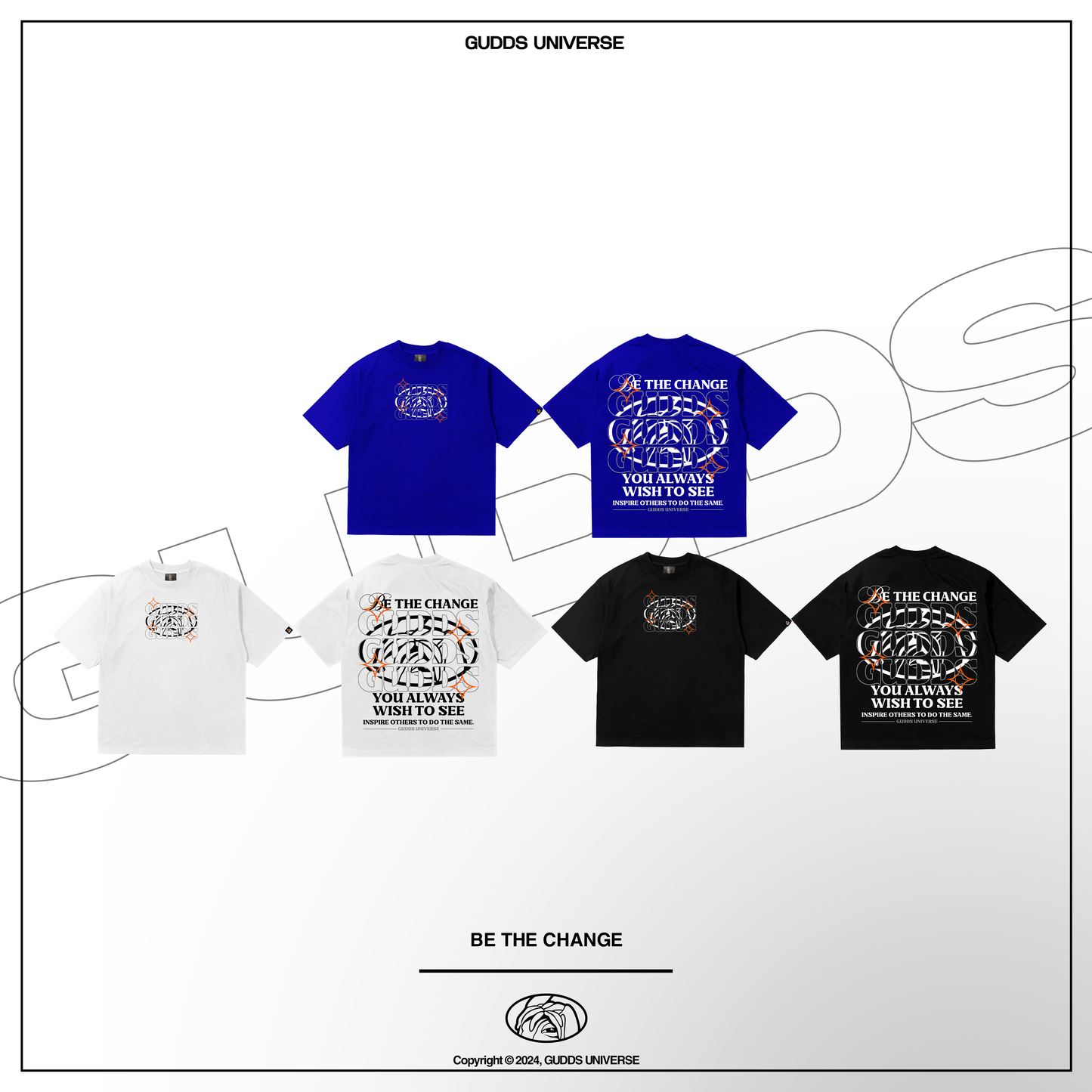 GUDDS UNIVERSE - “BE THE CHANGE” GRAPHIC TEE