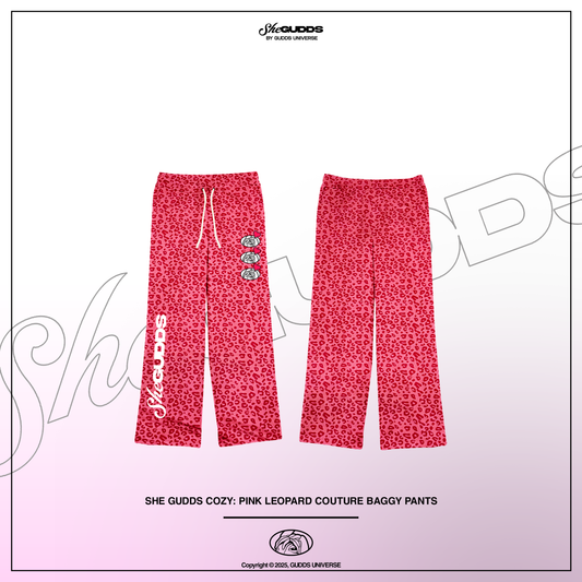 SheGUDDS - “PINK PANTHER” COUTURE BAGGY PANTS