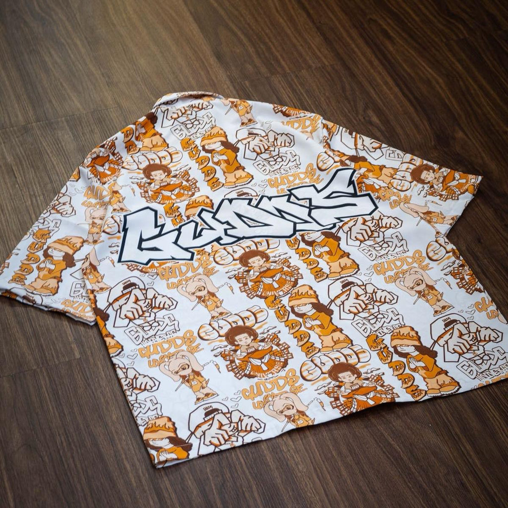 GUDDS UNIVERSE - "BUTTONDOWN" - AOP POLO